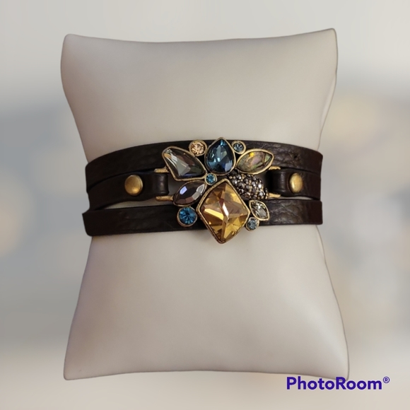 Chloe + Isabel Jewelry - Chloe & Isabel Faux Leather Wrap Bling Bracelet